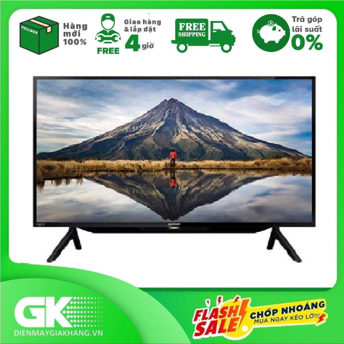 ✧● TRẢ GÓP 0 - Smart Tivi Sharp 42 inch 2T-C42BG1X