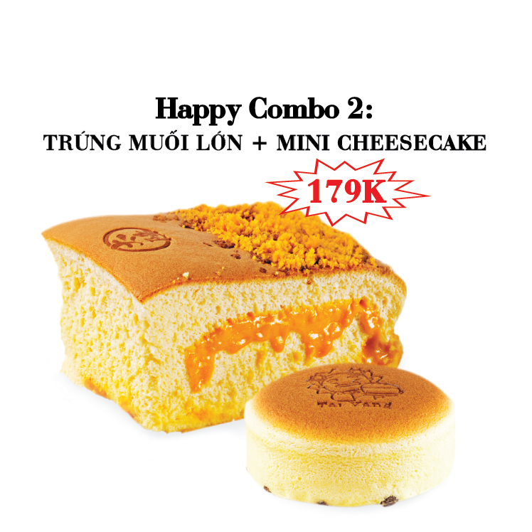 Combo Castella Trứng Muối & Mini Cheesecake - Tai Yang King Castella - [Giao Ngay Tại HCM]