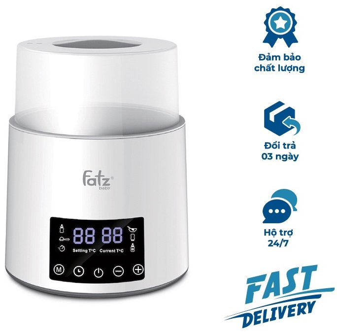 Máy hâm sữa tiệt trùng điện tử 4 bình Fatzbaby - Quatro 1