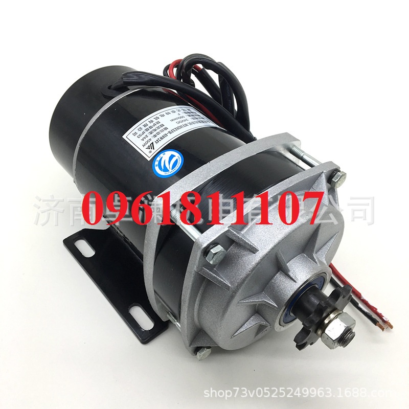 Motor giảm tốc 24V 650W có chổi than, động cơ giảm tốc 24V 650W, mô tơ giảm tốc 24V làm tời