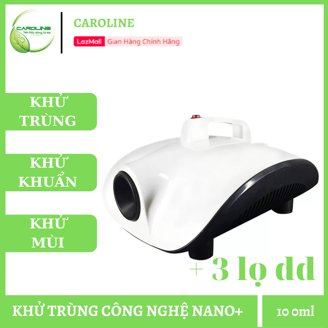 Máy khử mùi diệt khuẩn phun tự động CRL100 bình dung tích 100ml chính hãng, dễ sử dụng, làm sạch không khí TẶNG KÈM 3 lọ dung dịch khử trùng khử khuẩn công nghệ Nano+ Tech 100ml