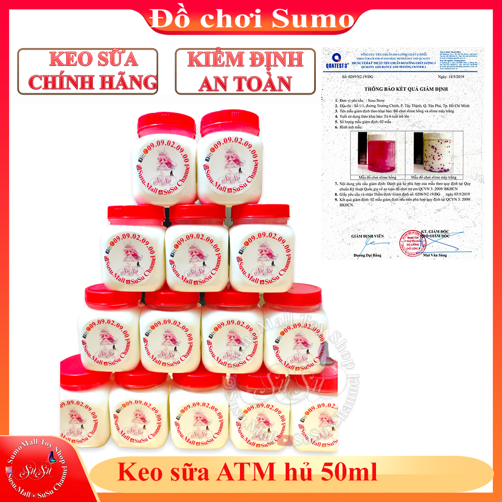 Keo sữa hũ 100ml dùng để chế tạo slime , nguyên liệu làm slime an toàn hay còn gọi là bộ kit làm slime , đồ chơi trẻ em thông minh - Đồ chơi Sumo
