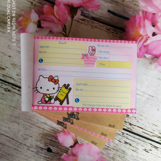[HCM]Combo 05 Quyển Phiếu Ship Hoạt Hình cực Cute - Giấy láng mịn và nhận mực tốt