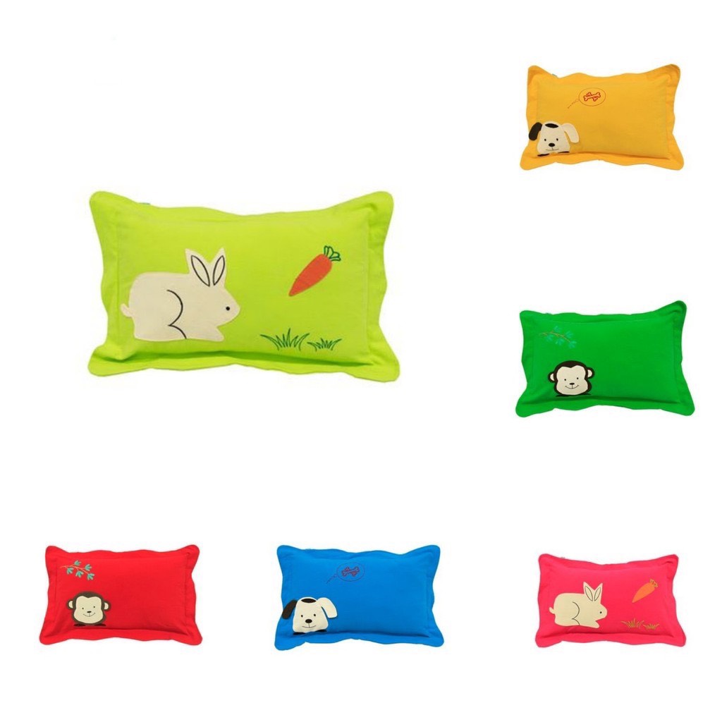 Gối nằm trẻ em 30x50cm đắp hình thú Hometex, gối trẻ em