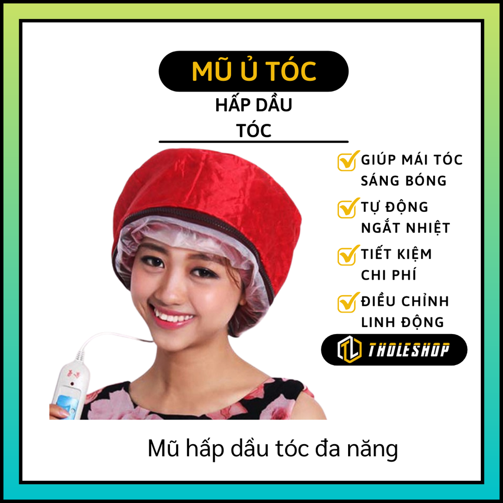 Mũ hấp tóc - Mũ ủ tóc điện - Máy hấp tóc cá nhân, máy ủ tóc tại nhà - Mũ hấp tóc đa năng giúp mái tóc bóng đẹp, suôn mượn chỉ sau vài lần sử dụng
