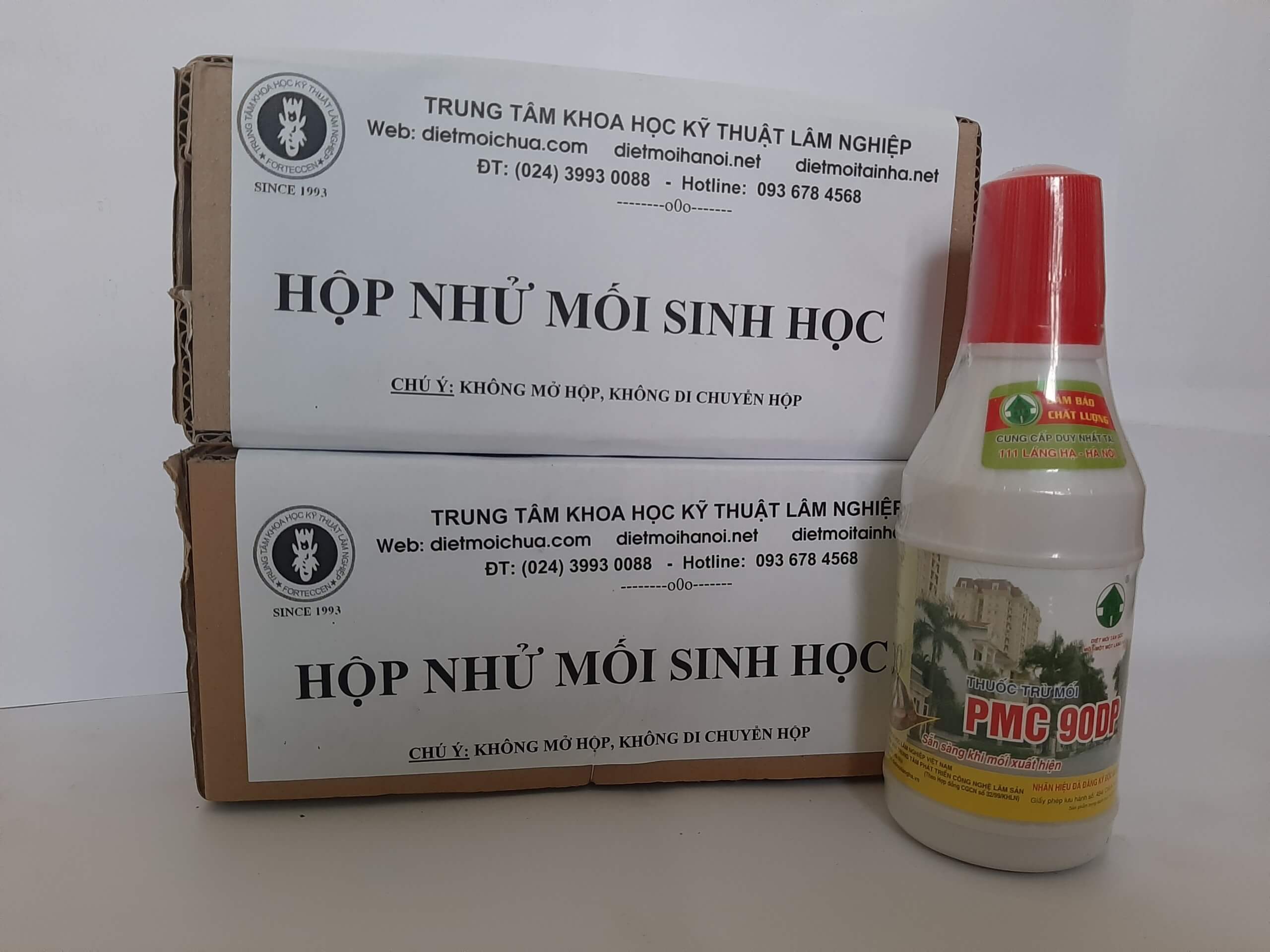 [Hoàn Tiền 10%] Bộ nhử diệt mối tận gốc 2 hộp nhử 1 chai diệt mối sinh học PMC90DP chính hãng thuốc diệt mối tận gốc diệt mối trong nhà và các công trình xây dựng đê điều