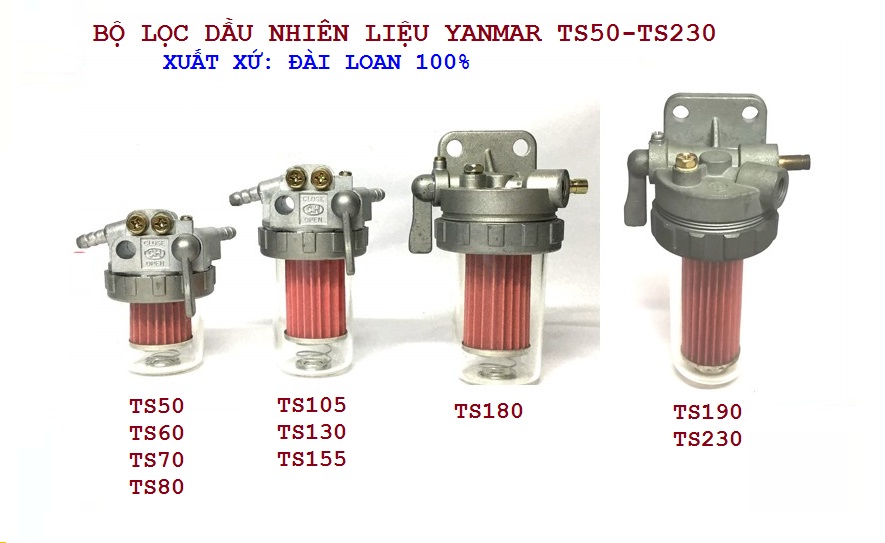 Bộ khóa dầu, Lọc dầu Đài Loan máy Yanmar TS230