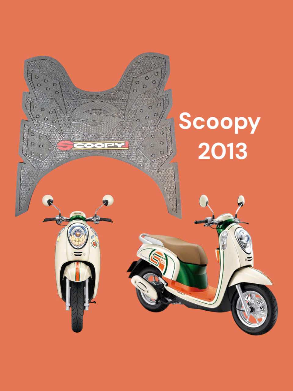 Thảm lót chân xe honda scoopy 2013-2017(S),thảm lót sàn xe scoopy,gác chân trước xe scoopy,thảm để chân xe scoopy
