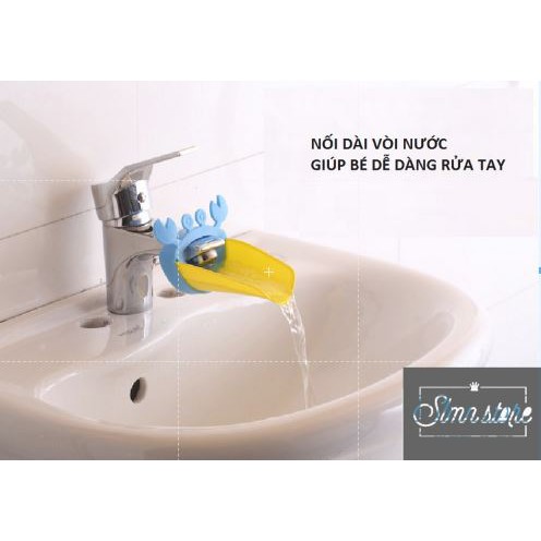 [HCM]Vòi nước trang trí gắn lavabo nối dài vòi giúp bé rửa tay dễ dàng.