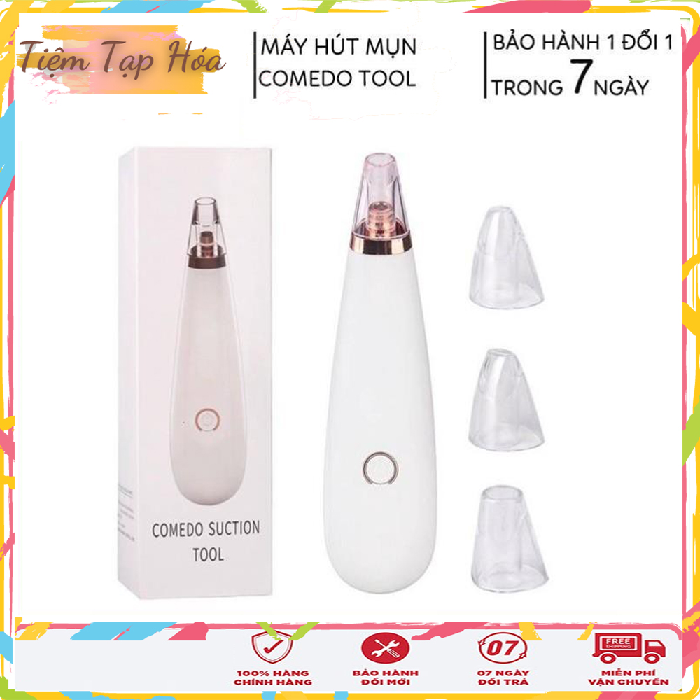 |TẶNG COMBO ĐẦU HÚT| Máy Hút Mụn Cầm Tay, Hút Mụn Cám, Mụn Đầu Đen Cao Cấp Black Head Detector Dùng Pin Tiểu Siêu Tiện Dụng, Bảo Hành 1 Đổi 1 Trong 6 Tháng