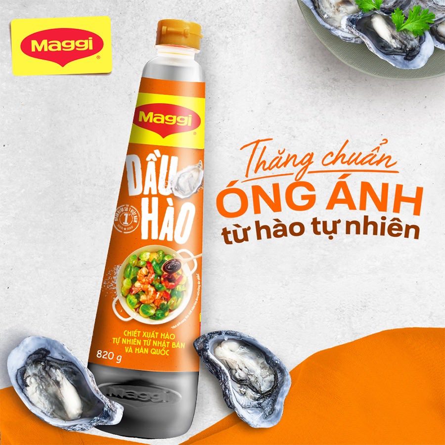 Dầu hào đậm đặc Maggi chai 820g