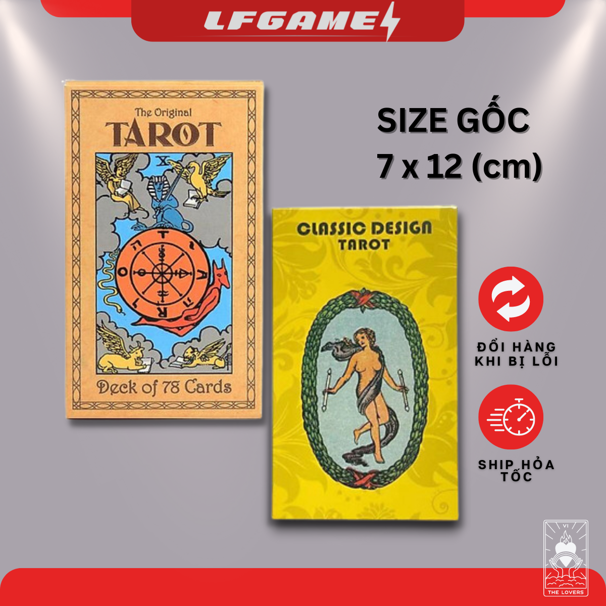 Bài Tarot size gốc Tarot Deck of 78 lá Classic Design Tarot