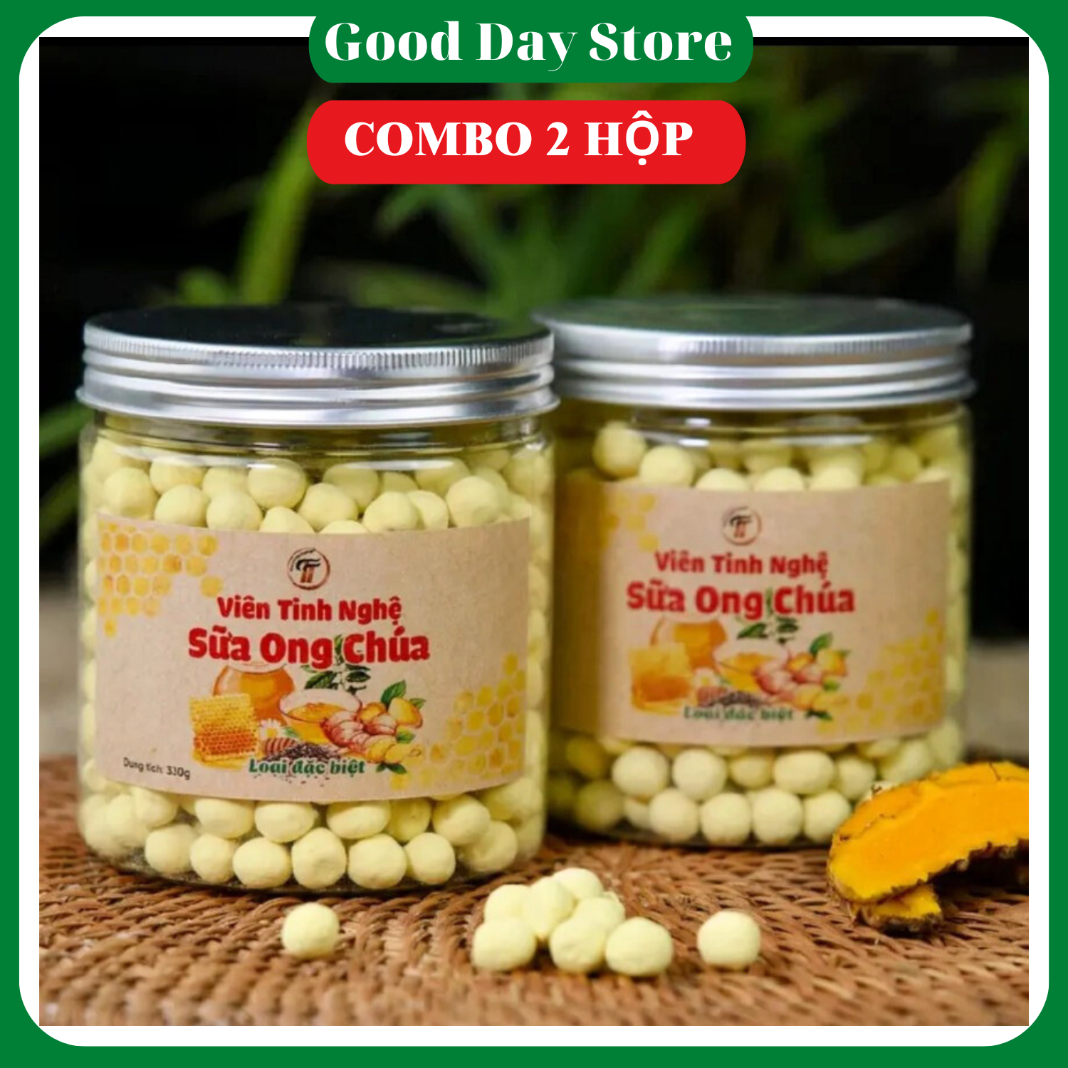 [COMBO 2 HÔP] Viên Tinh Nghệ Sữa Ong Chúa Thuận Thiên NGUYÊN BẢN - Viên mềm tan thơm ngon,tốt cho người đau bao tử