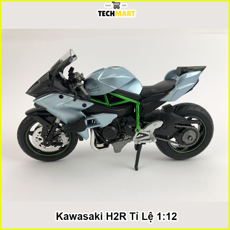 Xe mô hình trưng bày xe Moto Kawasaki H2R tỉ lệ 1 12 Mãnh Thú đường đua