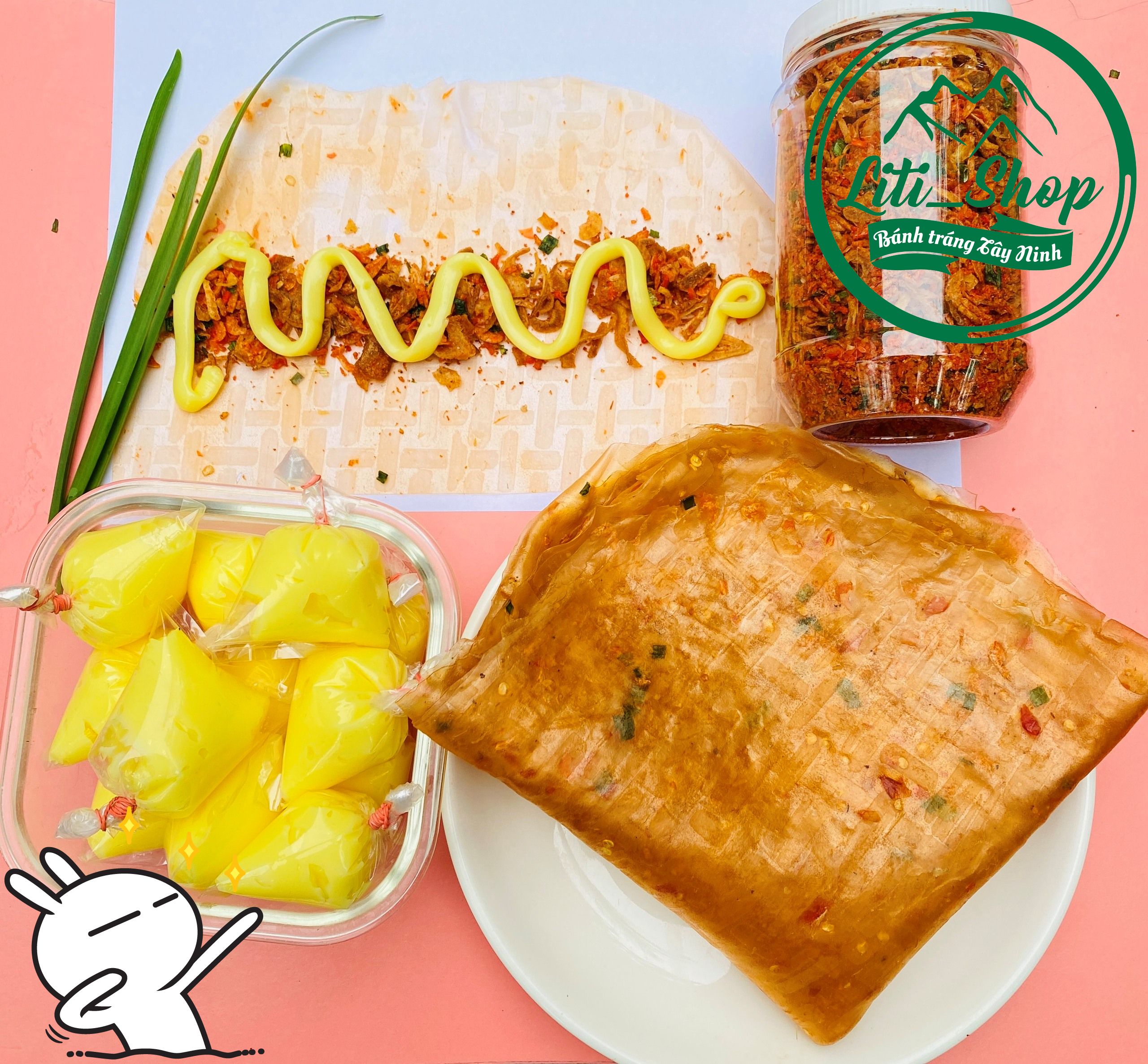 Combo 500gr bánh dẻo tôm, 200gr muối ruốc, 250gr bơ - siêu ngon siêu rẻ