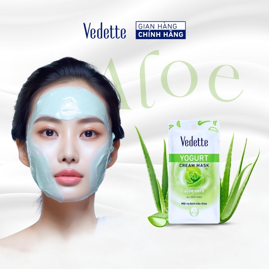 Mặt nạ kem sữa chua Vedette Nha Đam 10ml (TPM044)