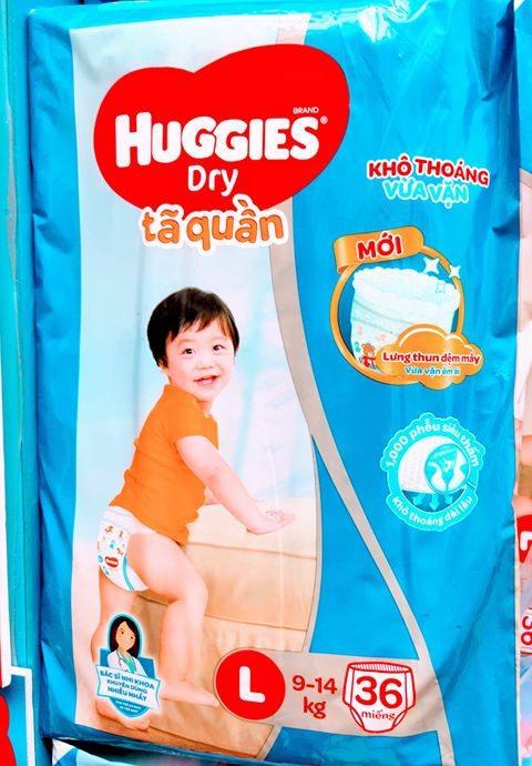 Tã quần huggies l36
