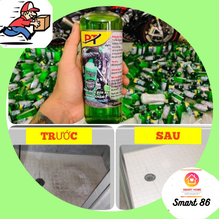 Nước rửa xe không chạm PT 500ml, Nước rửa xe cao cấp, Dung dịch rửa xe đa năng, nước rửa xe siêu sạch, Tẩy trắng nhôm, rỉ sét, gạch men khaong máy, gầm ô tô