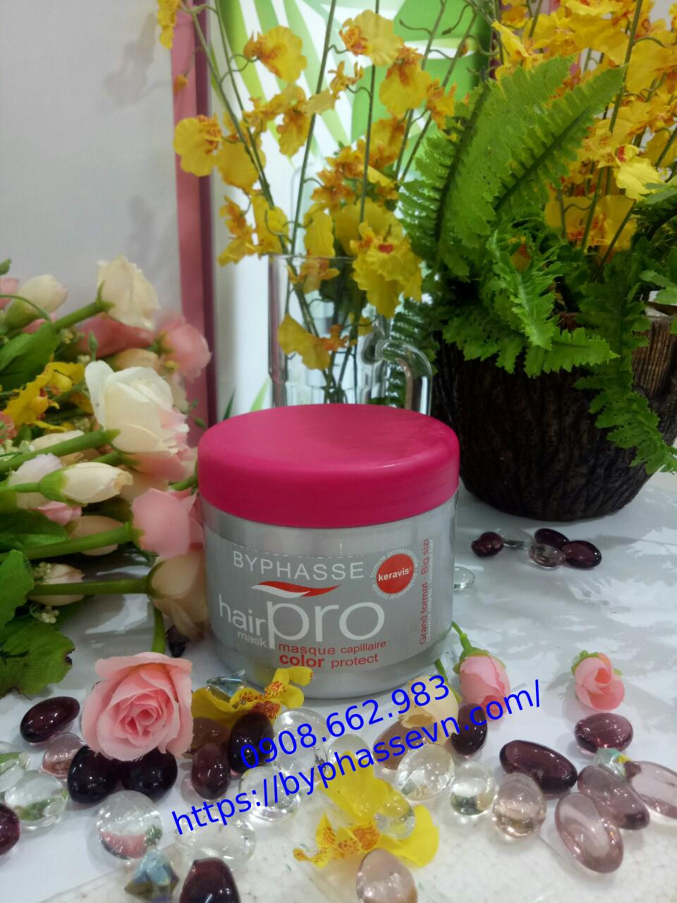 Dầu hấp pro dành cho tóc nhuộm byphasse hair mask hairpro color protect