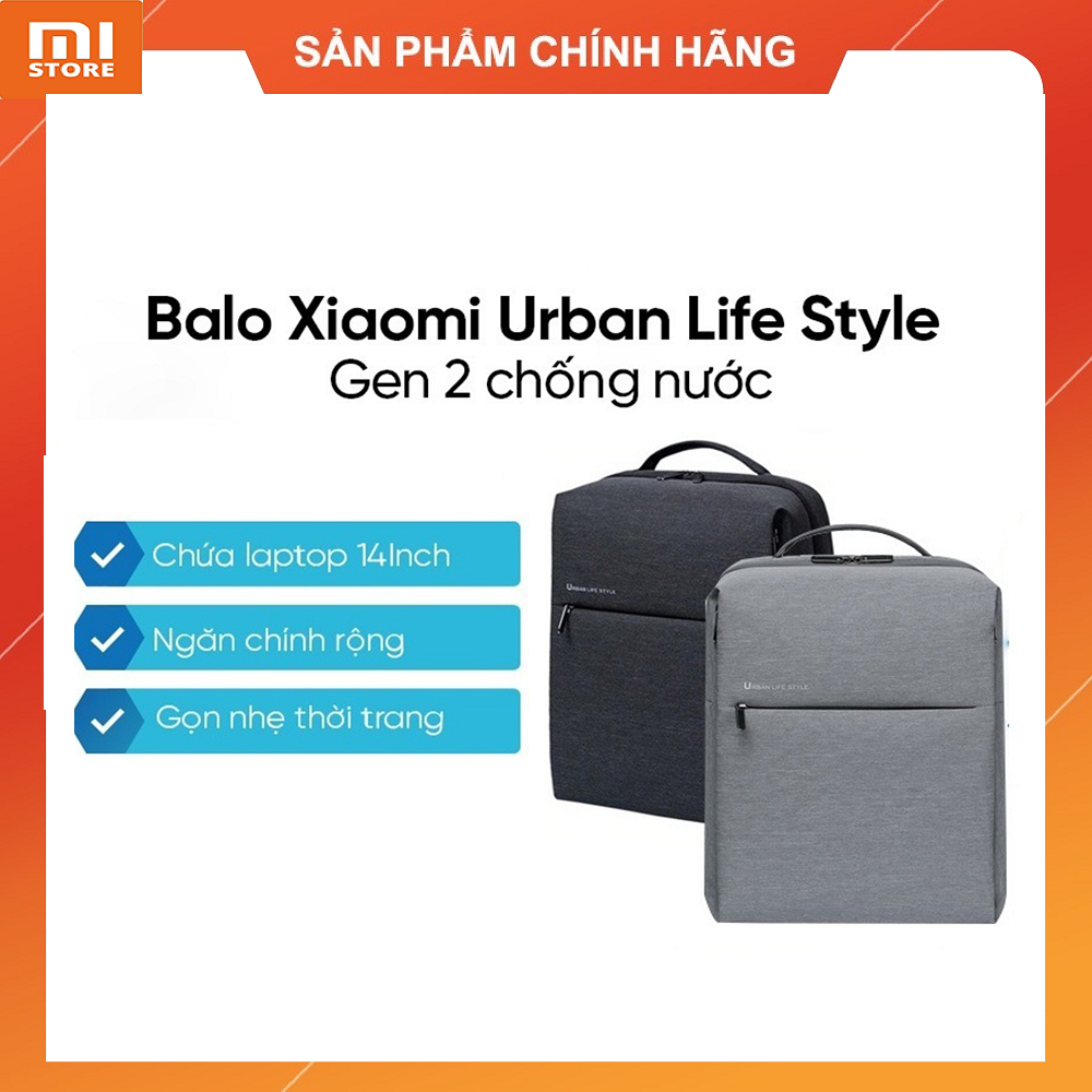 Balo thời trang chống nước Xiaomi Urban Life Style 2 - Balo Xiaomi