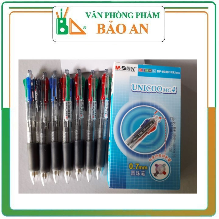 Bút bi 4 màu m&g bp-8030 - văn phòng phẩm bảo an