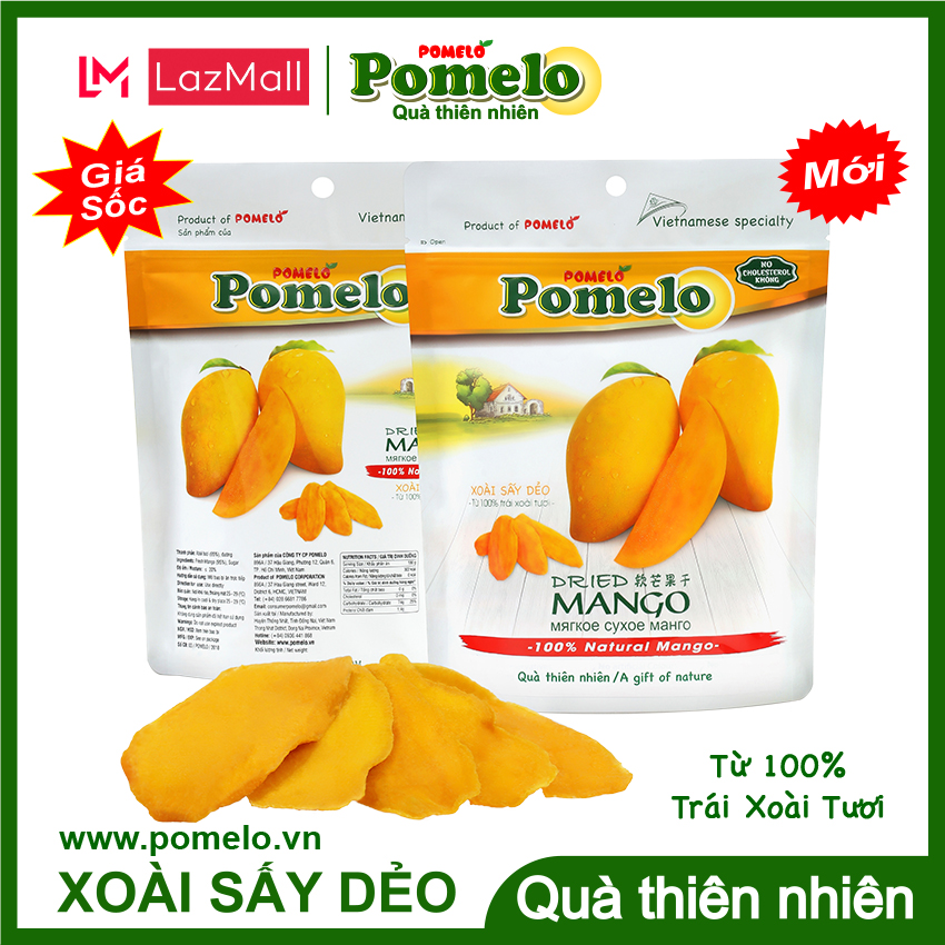 [CAO CẤP] Xoài Sấy Dẻo POMELO 90g - Soft Dried Mango