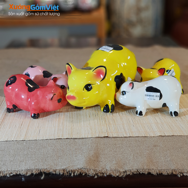 [MẪU MỚI] LỢN DÀI SIÊU CUTE - HEO ĐÀN TIẾT KIỆM - MẪU MỚI CHO BÉ CỰC YÊU - HÀNG GỐM SỨ BÁT TRÀNG AN TOÀN