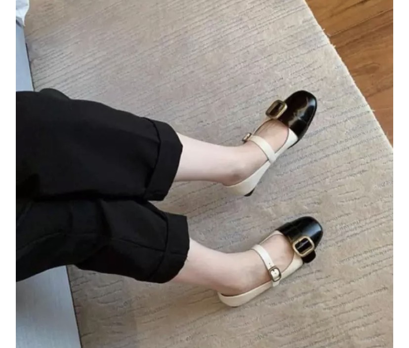 Sục nơ nữ Sục phối màu Sục búp bê Sục nữ da bóng
