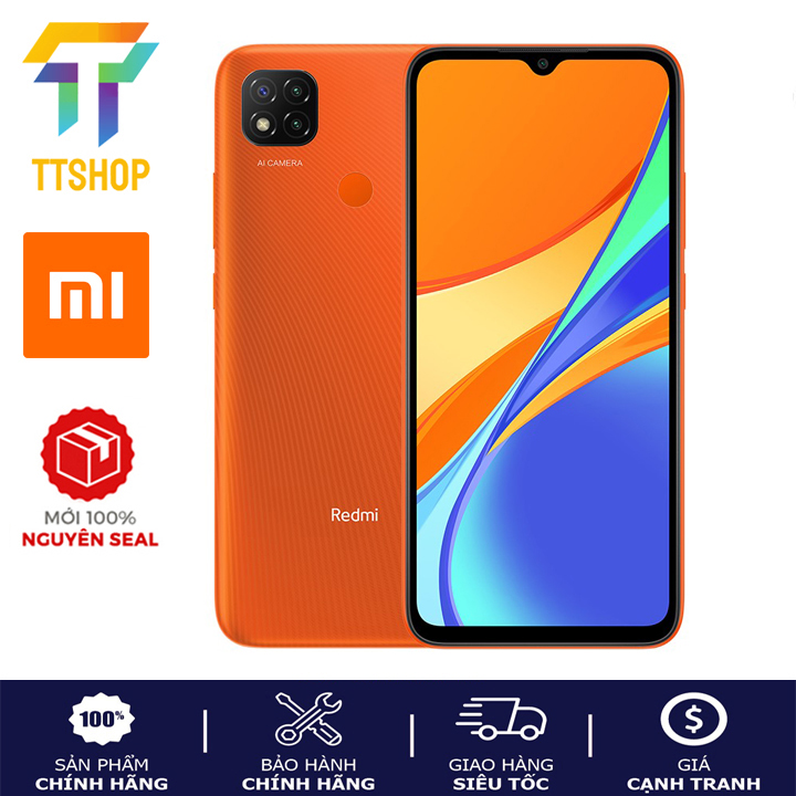 Điện thoại Xiaomi Redmi 9C 3GB/64GB - Hàng chính hãng - Mới nguyên seal