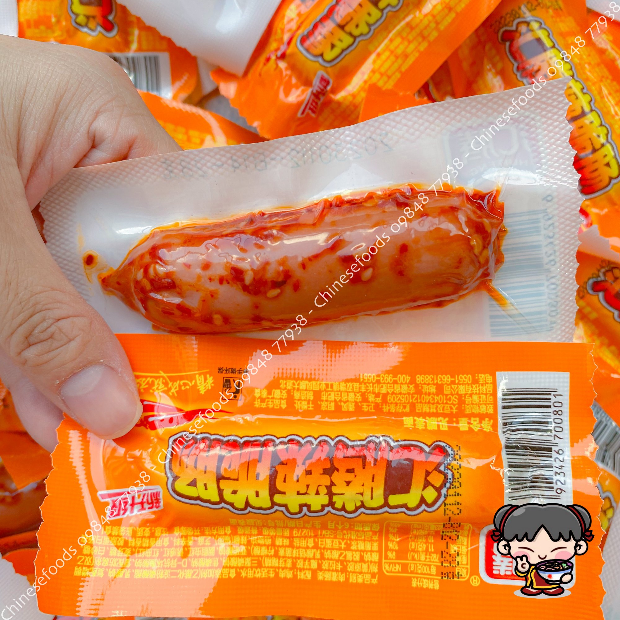 Xúc xích ngô topping bắp và xúc xích nướng bbq ăn liền loại 32g