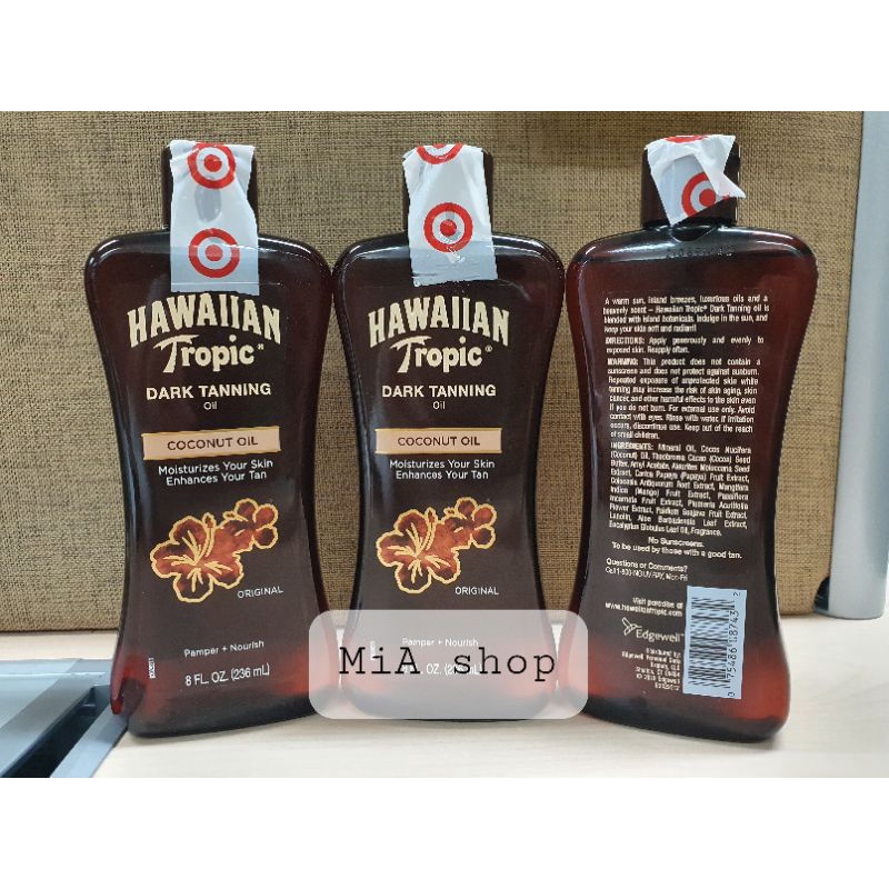 Dầu tắm nắng Hawaiian Tropic Dark Tanning oil 236ml