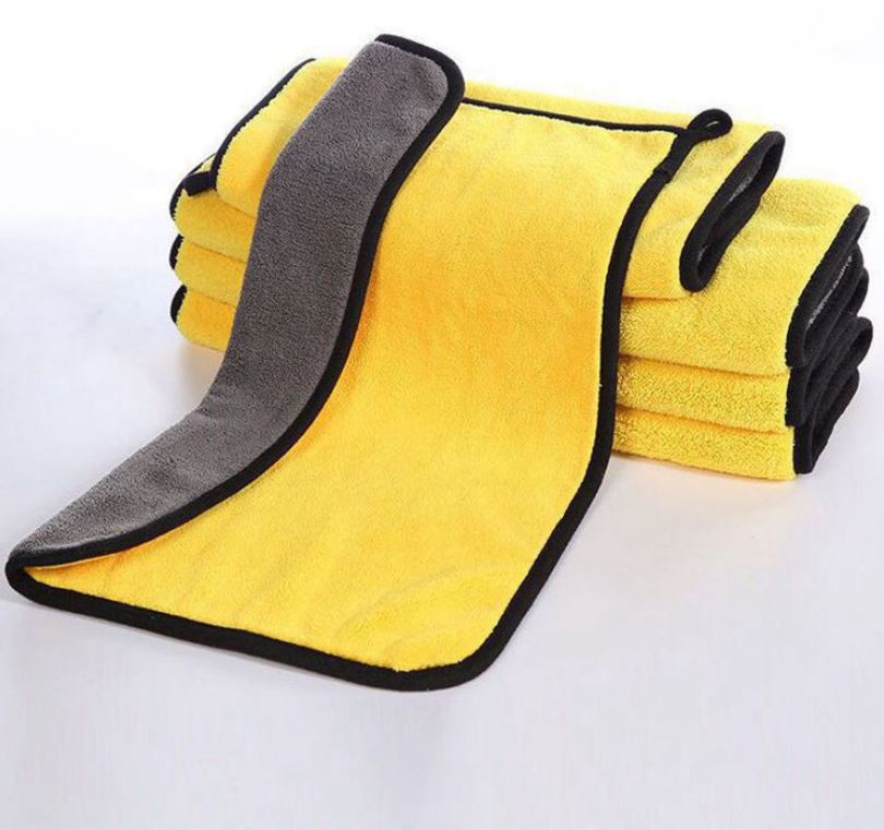 Combo 2 Khăn Lau Xe Ô Tô Chất Liệu Microfiber Siêu Thấm, Khăn Lau Đa Năng 2 Chiếc Size 30*30cm - Hàng Chính Hãng Amalife