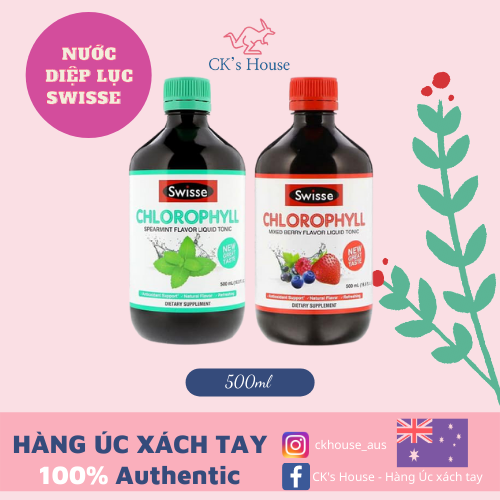 Nước diệp lục bổ sung chất xơ Swisse Chlorophyll 500ml