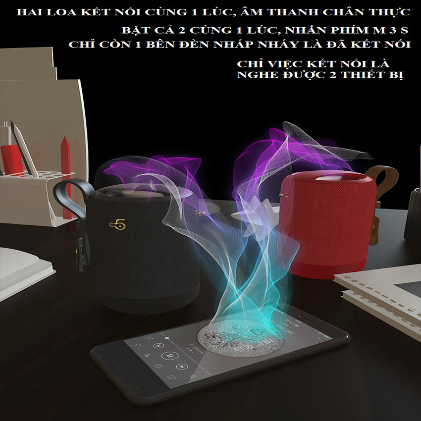 Loa chống nước bosnda bd03 phong cách - âm thanh vòm, sống động, sử dụng liên tục đến 8h - loa bluetooth, loa nghe nhạc giá re, loa nghe nhac hot - bh toàn quốc - landmark