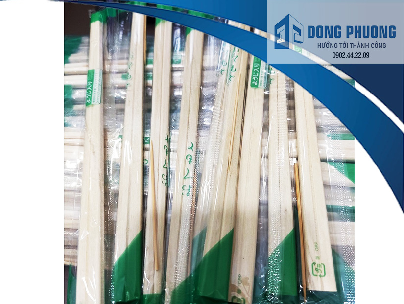 1 bịch 100 đôi Đũa tách nhật, đũa tách tre dùng 1 lần kèm tăm cao cấp - đồ dùng 1 lần đông phương