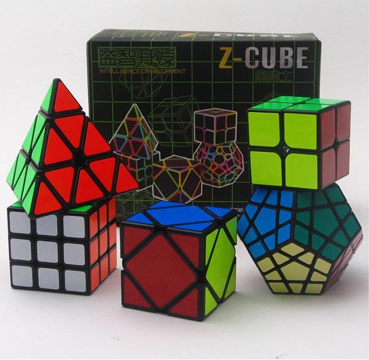Combo 5 Rubik ZCube Gift Packing Sticker - Bộ 5 rubik phát triển giao dục trí não