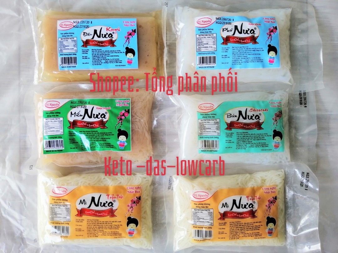 5 BÚN NƯA TIỆN LỢI -5 MIẾN NƯA-5 PHỞ NƯA- 5 MÌ NƯA ĂN KIÊNG KETO DAS