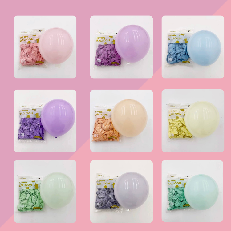 Set 10 quả bóng bay màu pastel, bóng sinh nhật màu macaron 5inch style hàn quốc dùng trang trí sinh nhật đẹp cho bé trai bé gái