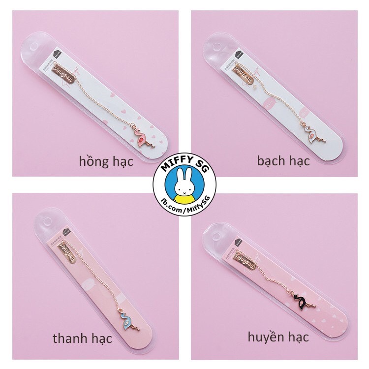 Bookmark kim loại hồng hạc