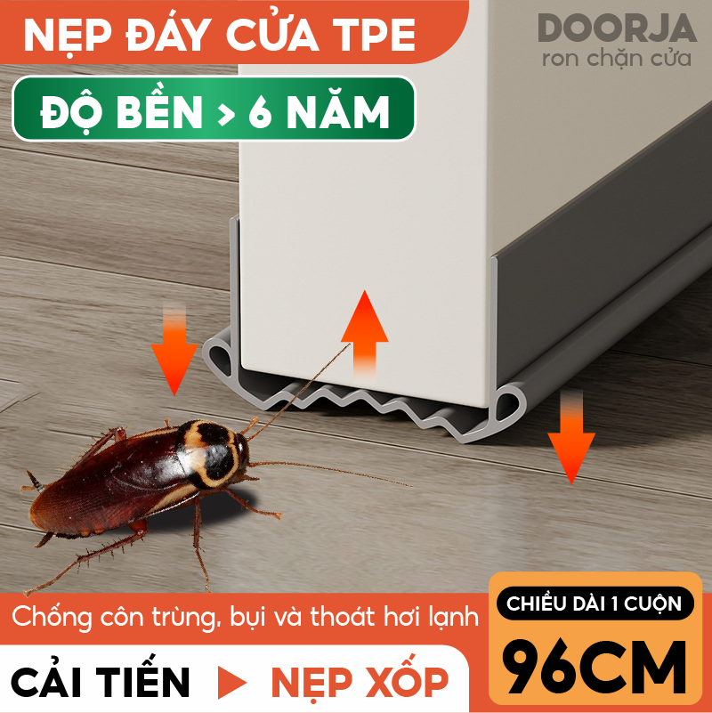 Miếng chặn ZICZAC thanh chắn cửa chống ồn, chống thoát hơi gió điều hòa DOORJA chặn gió khe cửa thế hệ mới
