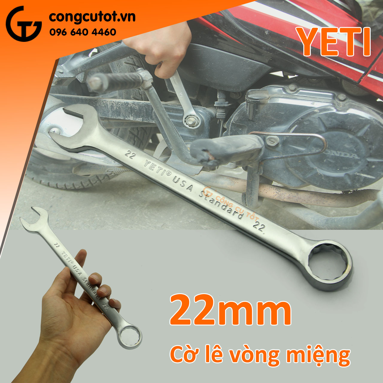 Cờ lê vòng miệng Ye.ti 22mm