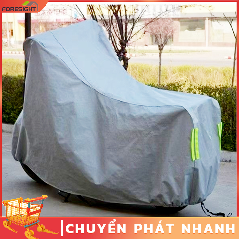 Bạt phủ xe máy dày bảo vệ xe máy khỏi nắng mưa - Bạc L