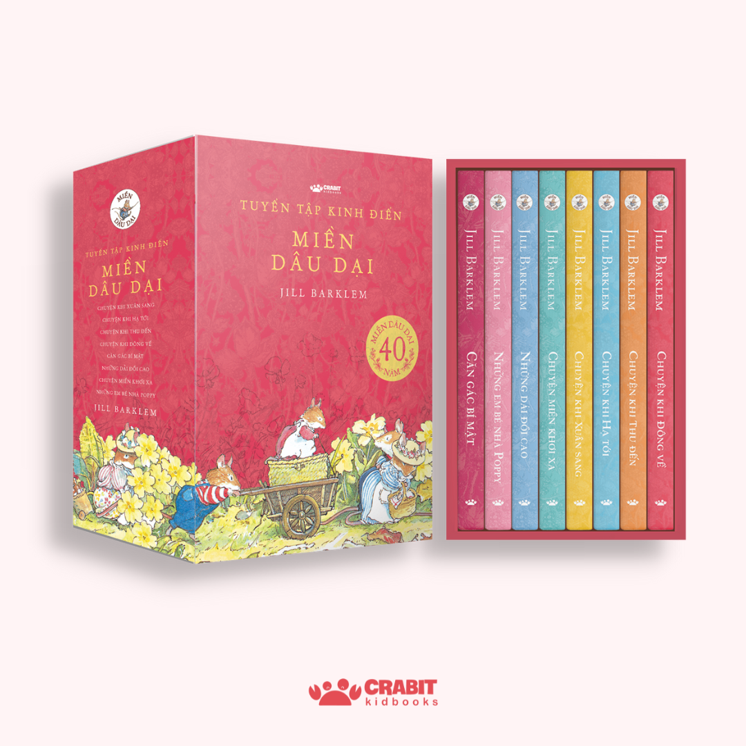 Sách - Bộ sách Miền Dâu Dại bản đặc biệt - Bộ 8 cuốn box đỏ giới hạn - Crabit Kidbooks