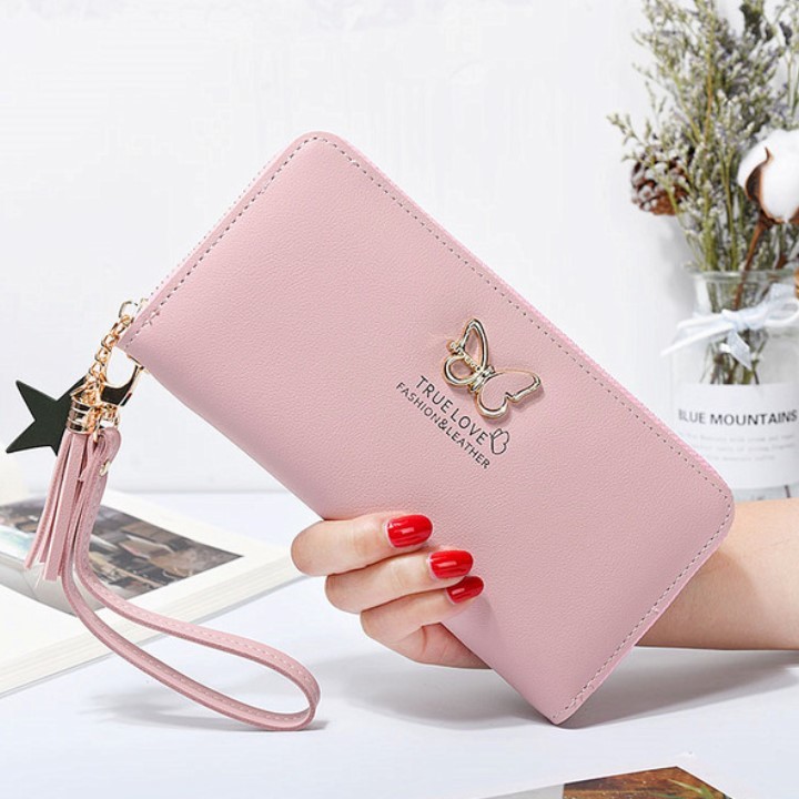 Bóp nữ cầm tay dáng dài