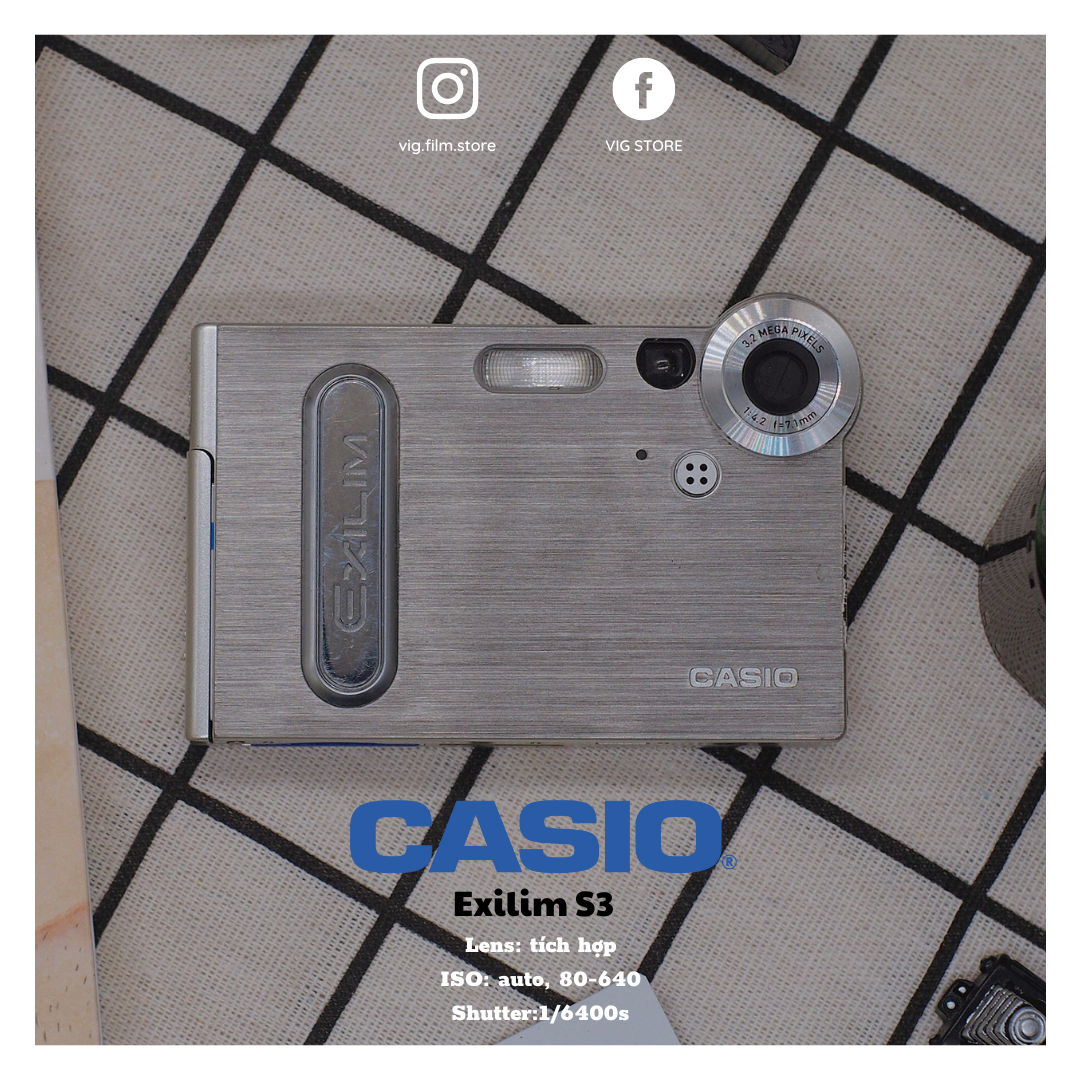 Máy ảnh casio exilim S3 kỹ thuật số