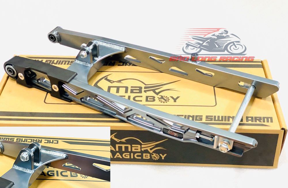 Gắp nhôm cnc phay lỗ exciter 150 kiểu kingdrag magicboy phay siêu cứng rẻ đẹp màu xám
