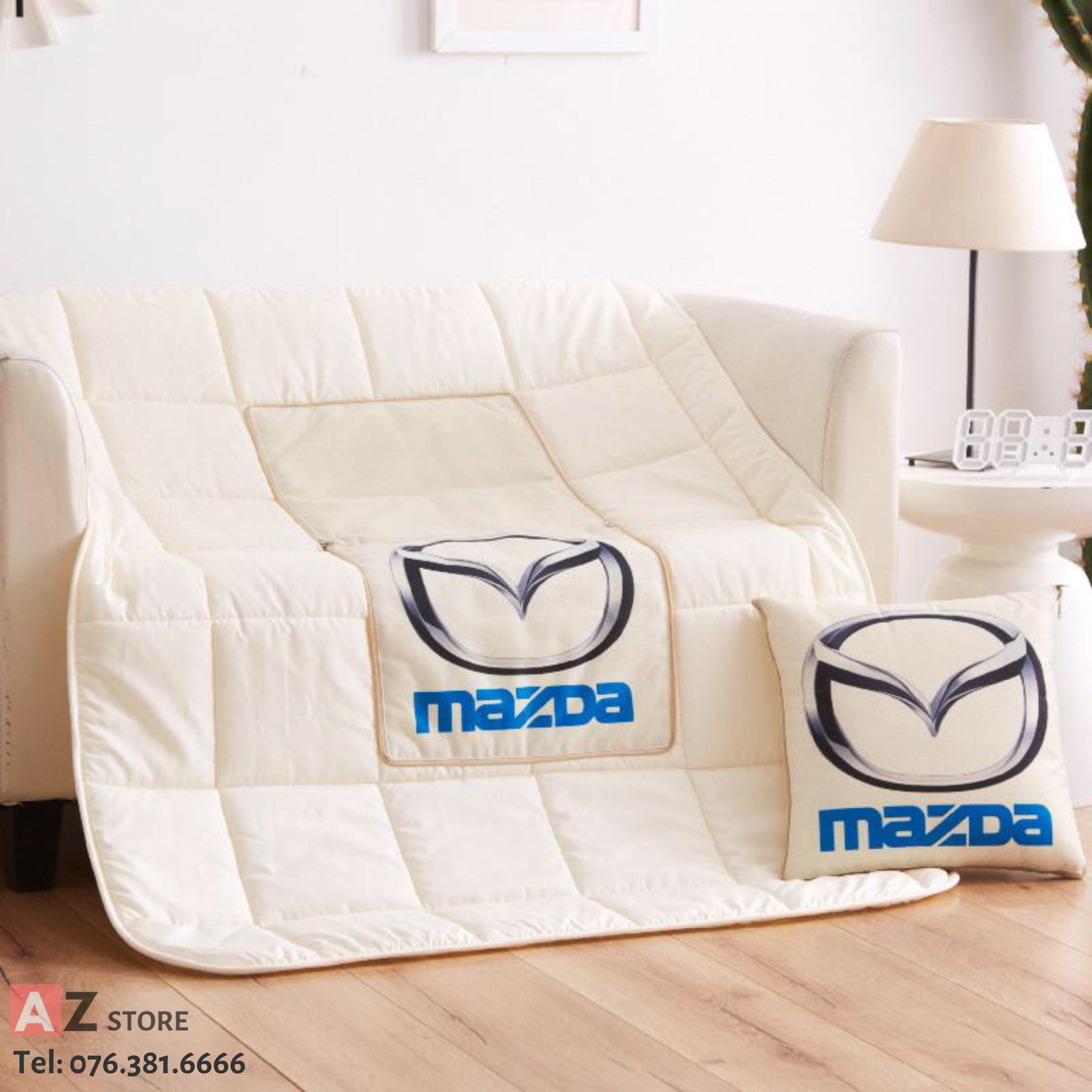 Gối Và Chăn (Mền) 2 Trong 1 - Sử dụng làm tựa lưng, gối đầu, chăn đắp ô tô hoặc văn phòng tiện dụng
