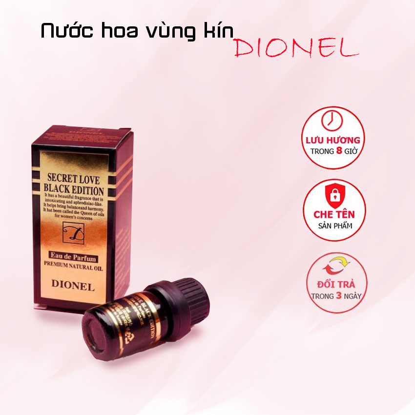 Nước hoa vùng kín Dionel làm hồng se khít Nước hoa vùng kín nữ thơm lâu lưu hương 8h quyến rũ