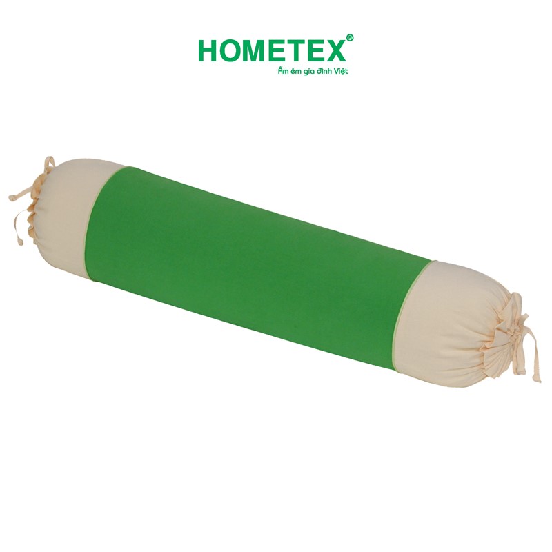 Gối ôm 25x80cm có bèo cotton xốp màu Hometex