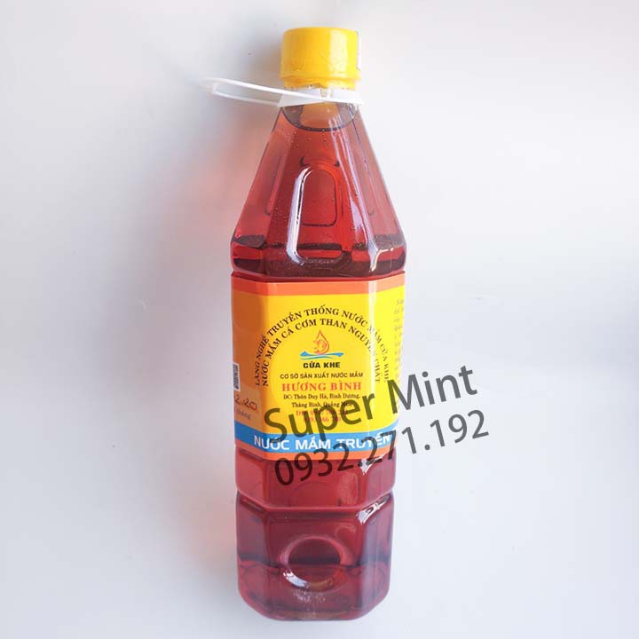 Nước mắm cá cơm nguyên chất từ làng nghề truyền thống Cửa Khe - chai 1 lit